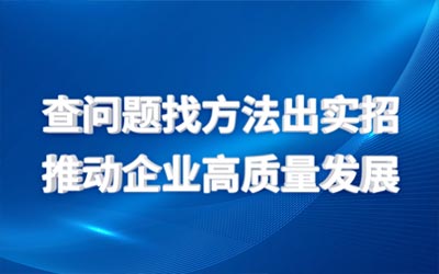 查问题找方法出实招  推动企业高质量发展